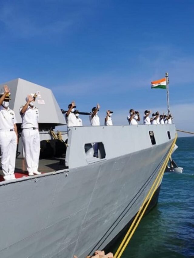 INDIAN NAVAL SHIP KILTAN DEPARTS BRUNE